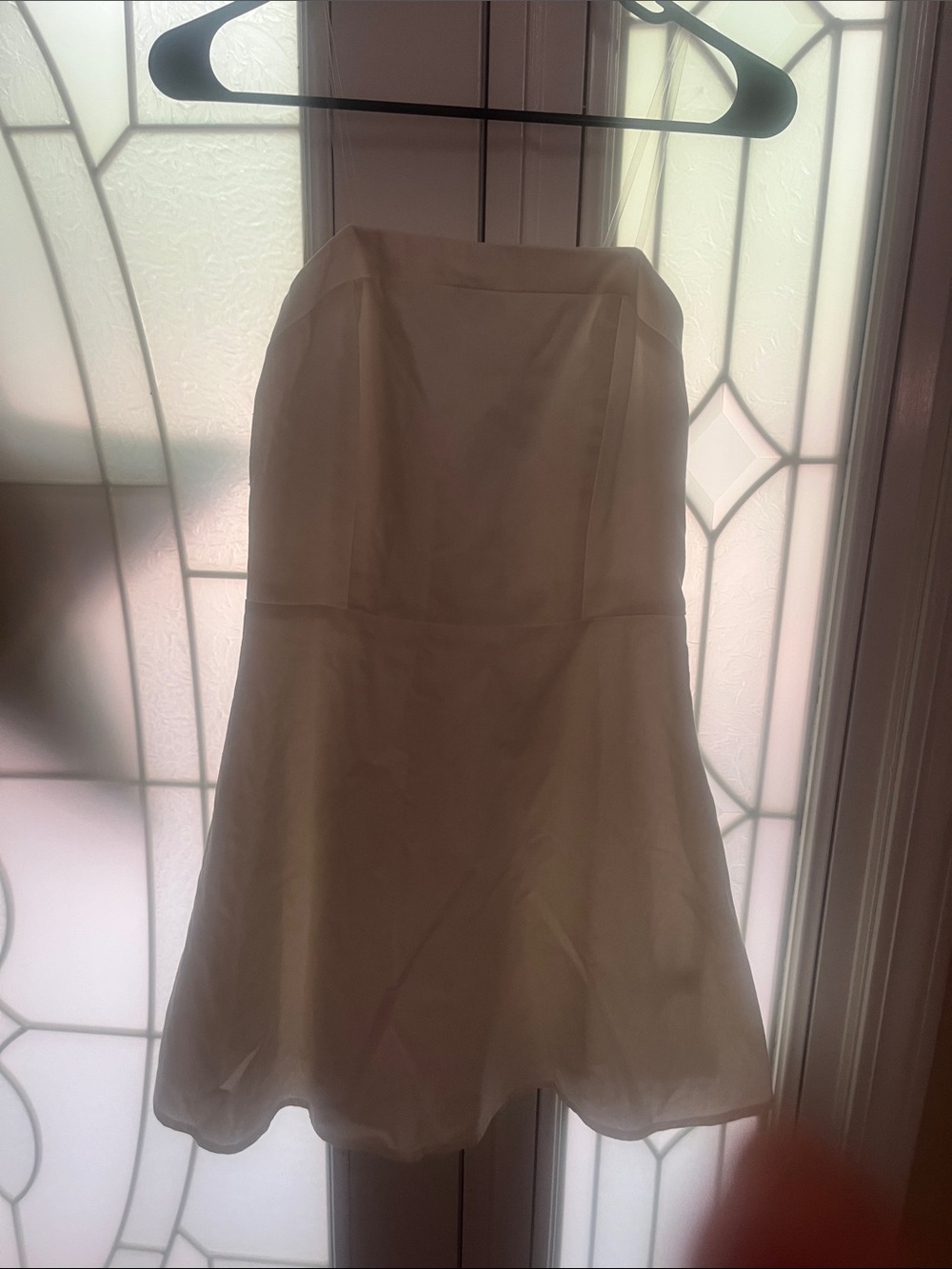 Altar'd State Strapless White Cocktail Dress